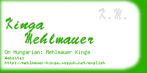 kinga mehlmauer business card